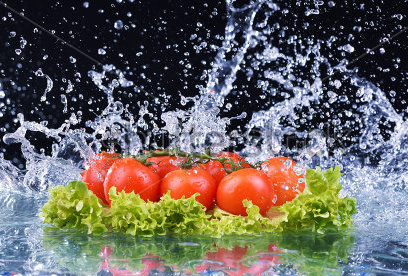 Veggies in water