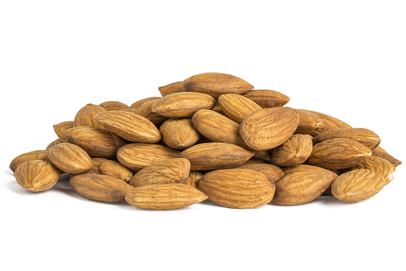 a small pile of almonds